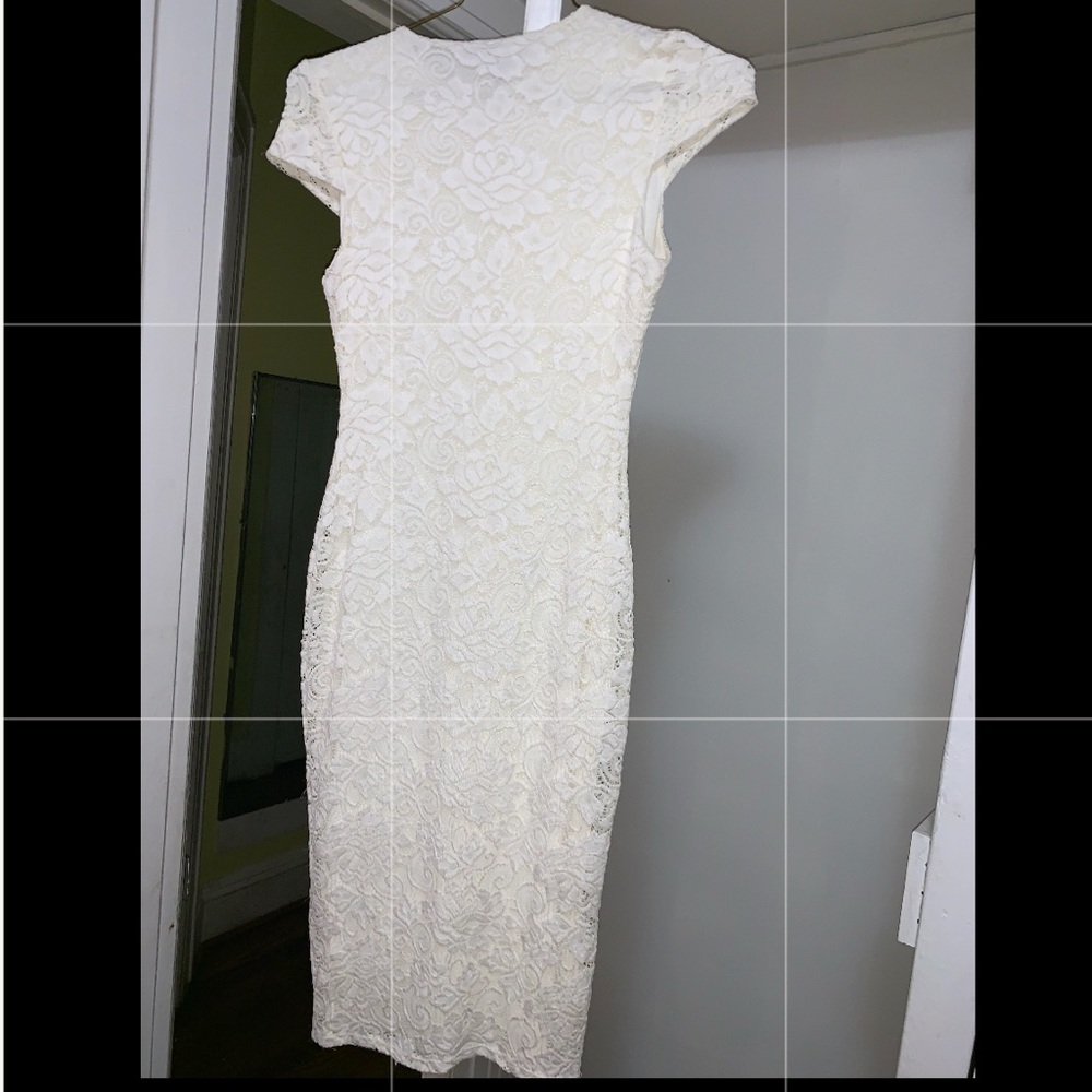 White bodycon dress
